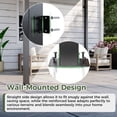 thumbnail image 3 of NETAJE 10'x12' Outdoor Metal Gazebo, Hardtop Wall Mounted Gazebo & Pergola with Metal Sloping Roof, for Backyard, Deck, Patio, 3 of 7