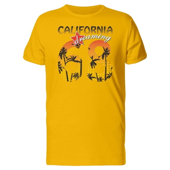 California 68 With Palm Trees Tee Men's -Image by Shutterstock