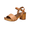 Honey, variant on Cushionaire Sloan Womens Faux Wood Block Platform Heels with Adjustable Ankle Strap – Chunky Heel Sandals for Women
