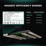 2025 Mars Hydro Smart Dimmable FC 3000 EVO 300W Full Spectrum LED Grow Light for 3x3ft Grow Tent Kits 1-3 Plants