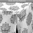 thumbnail image 4 of Ethnic Dog Crate Cover, Monochrome Design of Lotus Flowers and Eastern Style Mandala Inspired, Easy to Use Pet Kennel Cover for Medium Large Dogs, 35" x 23" x 27", Charcoal Grey White, by Ambesonne, 4 of 6