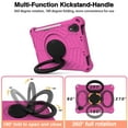 thumbnail image 3 of Dteck Case for iPad mini (A17 Pro) 8.3 inch 2024/iPad mini 6th Generation,Shockproof EVA Case 360° Rotating Stand Hand Grip Kids Friendly Lightweight Cover for iPad mini 6/mini 7,Rose, 3 of 7