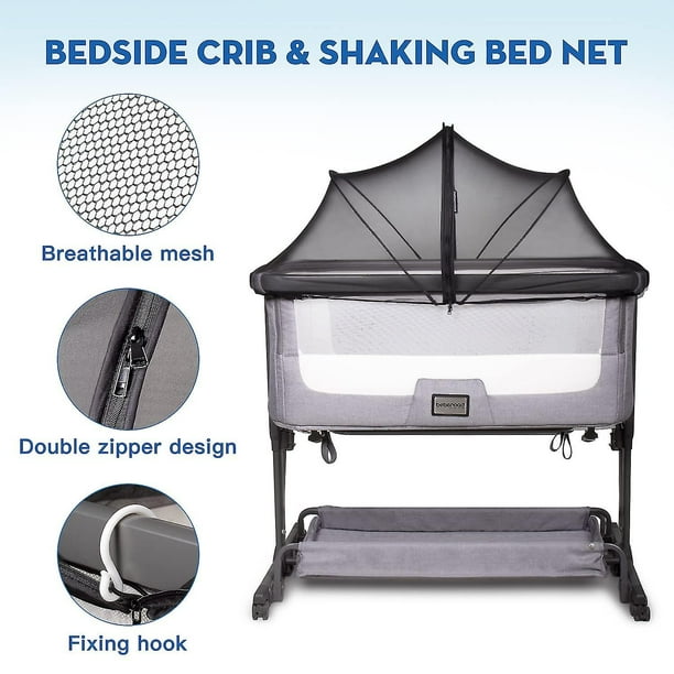 Dargone Bassinet Mosquito Net Cover For Baby Bassinet Cover To Keep Cats Out Mosquito Net For Bassinet Bedside Sleeper Travel Cribs Black Black 39 2
