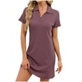thumbnail image 2 of Censtreet Nightgowns for Women Short Sleeve Sleepshirt Summer Nightshirt Soft Pajamas Dress Casual Sleepwear, 2 of 9