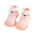 thumbnail image 4 of Fshinging Rubber Sole Sock Shoes For Baby Toddlers Christmas 3D Cartoon Protect Toes Floor Slipper, 4 of 4