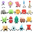thumbnail image 2 of Stationery Doll Pen Eraser Pin Ice Block Snowball Green Leaf Flame Plush Toy Doll, 2 of 6