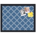 thumbnail image 2 of PinPix 18x14 Custom Cork Bulletin Board Diamond Modern Pattern Navy Poster Board Has a Fabric Style Canvas Finish, Framed in Diamond Modern Pattern Navy, by ArtToFrames (PinPix-1804), 2 of 5