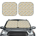 thumbnail image 2 of Fotbe Funny Chicken 2-Piece Car Windshield Sun Shade | Sun Blocker for Car Windshield | Foldable Automotive Interior Accessories for Sun Protection-Large, 2 of 7