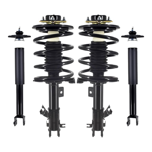 Set of 4 Front Quick Complete Strut-Coil Spring Assembly-Rear Complete Shock Absorber Kit For 2002-2006 Nissan Altima L4 2.5L