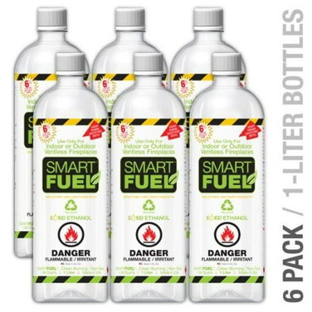 Anywhere Fireplace SF06 Smart Fuel Liquid Bio-ethanol fuel 6 pack liter bottles - Walmart.com Buy Anywhere Fireplace SF06 Smart Fuel Liquid Bio-ethanol fuel 6 pack liter bottles at Walmart.com