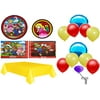 Super Mario 16 Count Party Pack with Balloons