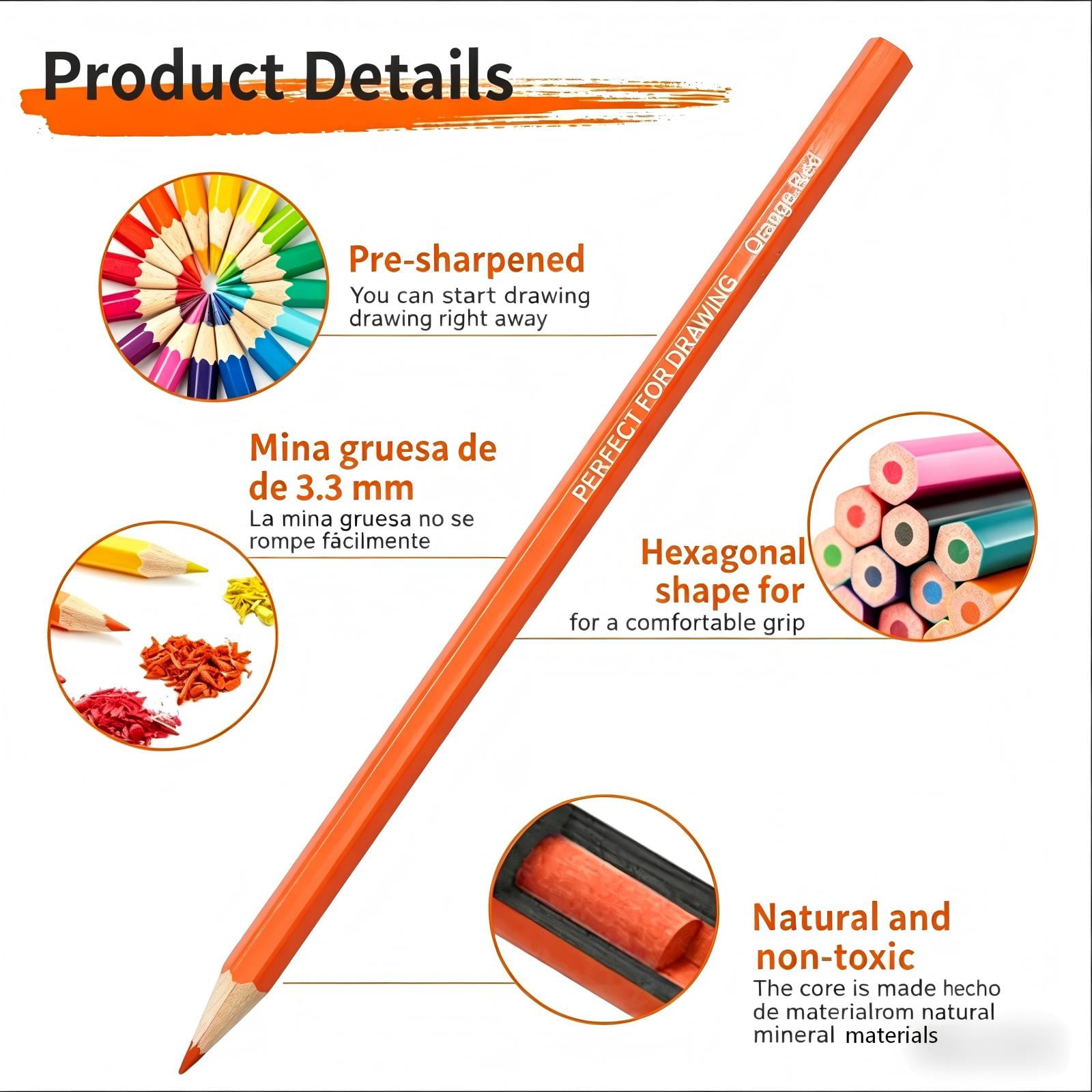 Yunkctuk Premium Colored Pencils,Set of 72 Colors,Artists Soft Core with Vibrant Color,Ideal for Layering Blending Shading,Color Pencils for Adults Beginners Coloring Book.