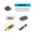 thumbnail image 3 of Kit De Push Button 4 Pines Diferentes Tamaños 180 Pzas Caja NEGRO, 3 of 5