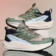 thumbnail image 2 of Men's Lace‑Up Athletic Running Sneakers, Mesh Upper Sports Footwear with Overlay Panels and Thick Contoured Midsole for Daily Workout and Walking, 2 of 6