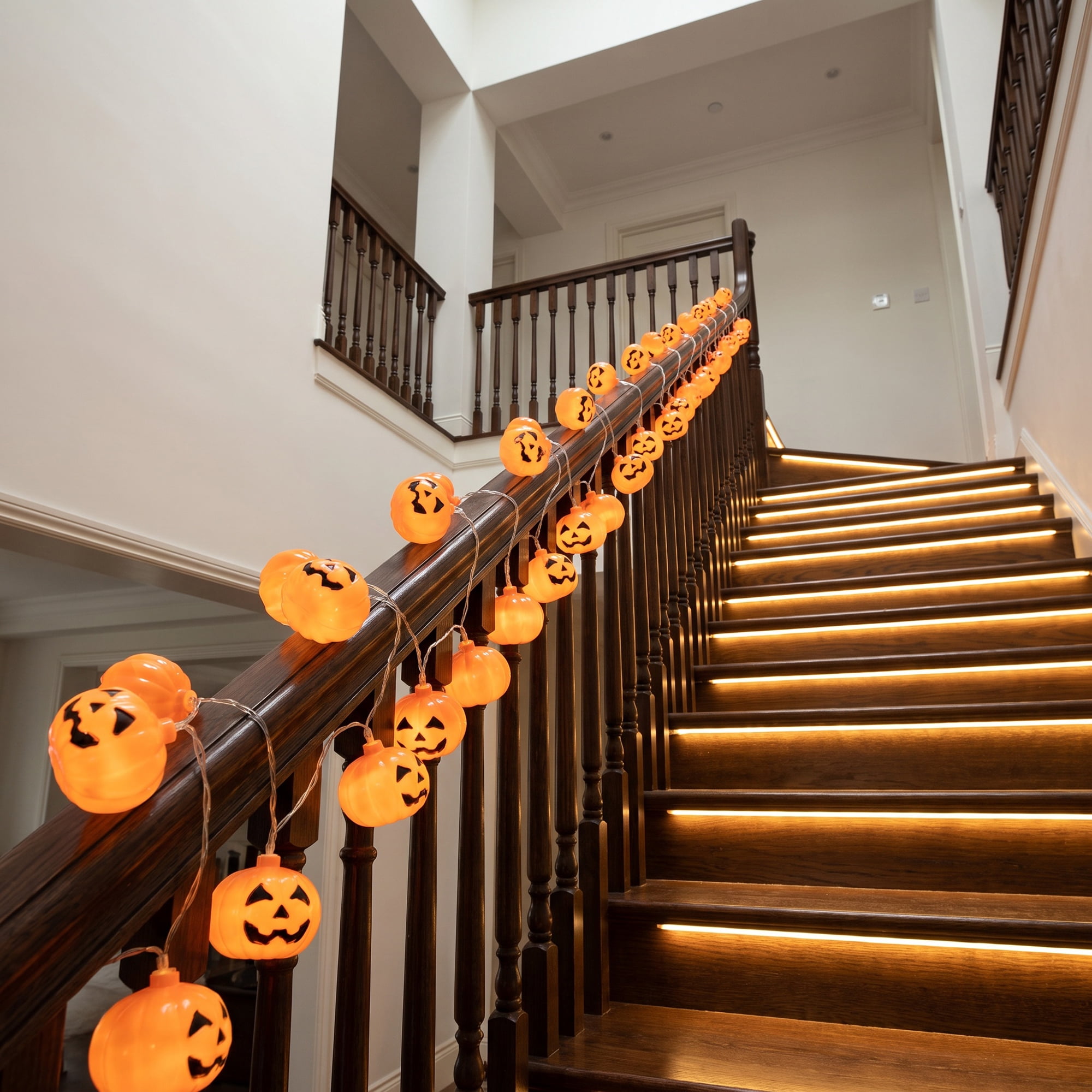 Unique Bargains Jack-O'-Lantern Fairy Twinkle Lights 9.8 ft Pumpkin Battery Operated