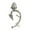Silver, variant on 1Pc Ear Rings Durable Perfect Gift Convenient Carved Earrings Cuff Clips for Women Alloy Bronze