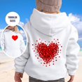 thumbnail image 3 of YUEHUA Love Heart Hoodies for Teen Girls Valentines Day Hoodie Casual Loose Fit Hooded Sweatshirts Comfy Pullover Tops for Kid Girl Boy, Size 4-5 Years, 3 of 6