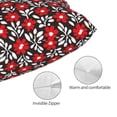 thumbnail image 3 of Sikiie Red Floral Pillow Covers, Throw Pillow Case Cushion Covers,Cushion for Bedroom,Couch,Home-14"x20", 3 of 6