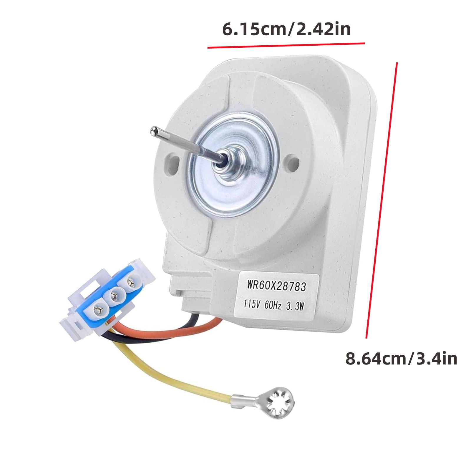 WR60X28783 Refrigerator Evapoartor Fan Motor for GE for Hotpoint WR60X31522 Part TAPDRA Spare Part