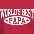 thumbnail image 3 of CafePress - World's Best Papa Dark T Shirt - Men's Classic Graphic Cotton T-Shirt, 3 of 4