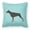 Blue, variant on Carolines Treasures BB3760PW1818 Doberman Pinscher Checkerboard Blue Fabric Decorative Pillow