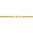 thumbnail image 4 of 10K Yellow Gold necklace Rope chain Diamond-cut 24 in 3 mm, 4 of 5