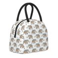 thumbnail image 2 of Vsdgher Insulated Lunch Bag Simple Bento Cooler Bag Lunch Tote Bag , Suitable for picnics, school, work (Indian Elephant Print ), 2 of 5