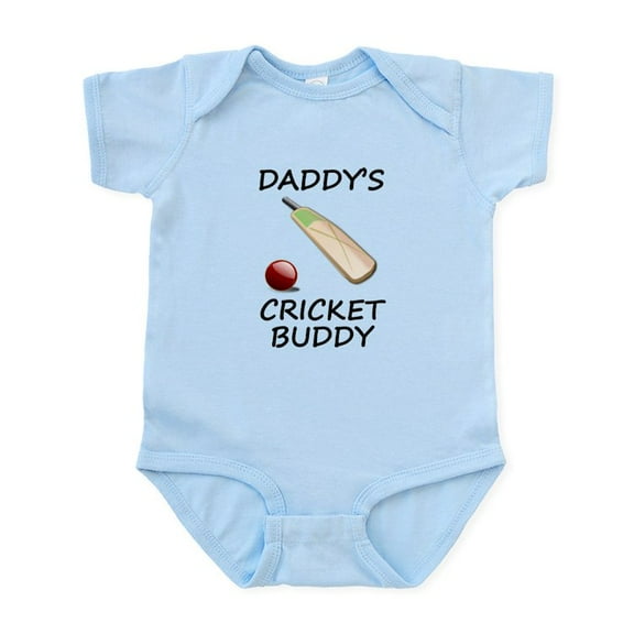 CafePress - Daddys Cricket Buddy Body Suit - Baby Light Bodysuit, Size Newborn - 24 Months