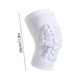 thumbnail image 3 of Breathable Knee Sleeves, 2 Pack Elastic Knee Supports, Moisture Wicking Fabric for Workout, Shock Absorption Joint Protection, White, 3 of 7