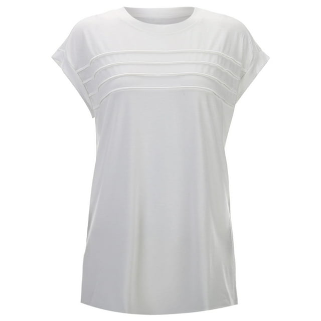 UANWENN T-Shirt Décontracté à Rayures pour Femmes Col Rond Confortable Haut d'Été pour Usage Quotidien et Tenues Hauts d'Entraînement pour Femmes Manches Courtes et Chemise Femmes Chemises Manches Longues Femmes Chemises Manches Courtes Tech