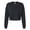 Black, variant on Independent Trading Co. - Women's Lightweight Crop Crew Pullover - AFX24CRP