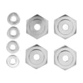 thumbnail image 4 of Acoplador Hexagonal RC De 4 Piezas, Adaptador Hexagonal De Rueda RC De aleación De Aluminio Profesional Para Coches RC 1/10, 4 of 7
