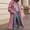 Pink, variant on Tejiojio Coats Clearance Fashion Women Solid Trench Coat Windbreaker Jacket Coat Double Breasted Overcoat