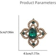 thumbnail image 6 of Antique Crystal Brooch Pin for Women Men Vintage Rhinestone Art Deco Flower Clover Boho Victorian Brooches Lapel Pins Elegant Dress Accessories Wedding Birthday Jewelry, 6 of 12