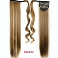 thumbnail image 3 of Peluca de una pieza con gancho y bucle, cola de caballo recta, pieza de cabello largo y liso para damas, 3 of 4