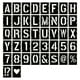 thumbnail image 1 of Plantillas de letras, números de símbolos, plantillas para manualidades, 42 plantillas de alfabeto reutilizables, kit de plantillas para pintar en madera, pared, pizarra, proyectos de arte de, 1 of 6