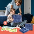 thumbnail image 7 of XL Weighted Blanket for Kids 5lb (Blue) 36x48 Inch, Plush Minky Kids Blanket with Travel Bag, Blanket for Ages 4 to 10, 7 of 7