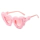 thumbnail image 3 of Gafas de sol en forma de corazón Salvador de felpa para Viajes rosado, 3 of 9