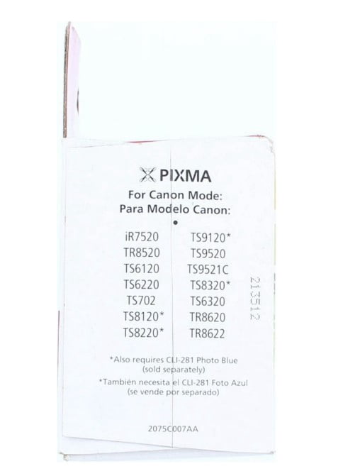 Canon PGI-280/CLI-281 5 Color Value Pack Genuine Ink Cartridge Set (PGI-280/281) (w/o manufacturer warranty)