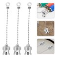 thumbnail image 1 of FENGGUIQU 5Ud Cubiertas Protectoras Bnc Con Cadena Color Plata Para Evitar Polvo Y, 1 of 8