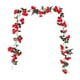 thumbnail image 1 of Xihbxyly Guirnalda de Rosas Artificiales, 69 Flores de Seda Vibrantes, Decoración de Pared para El Hogar y Fiestas, Decoración de Bodas, Ambiente Moderno, Fácil de Colgar, 180 Cm de Largo, Opciones M, 1 of 1