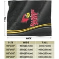 thumbnail image 3 of Illinois State University Logo Fleece Blanket, Very Soft Microfiber Flannel Blanket for Couch Warm and Cozy for All Seasons, 3 of 6