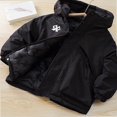 thumbnail image 4 of NORO ARK Kids Coat Hooded Quilted Winter Jacket (5-15 Years) Warm Polyester Coat Black Size 7, 4 of 6