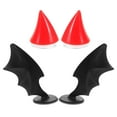 thumbnail image 1 of BRIGHTFUFU Casco De Motocicleta Cuernos De Diablo Y Alas De Diablo 4 Piezas Ventosa Orejas De Gato Lindas Cuernos De Casco En Forma De Alas De Diablo Piezas De Decoración para Moto Bicicleta, 1 of 7