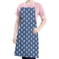 thumbnail image 5 of Blue Bigfoot Pattern Apron-Garden Aprons for Women with Pockets-Cotton Linen Waterproof Kitchen Cooking Gardening Aprons Adjustable for Kitchen,Cooking,BBQ and Salon 33x27 Inch, 5 of 7