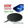 thumbnail image 1 of 50W Aluminum Alloy Desktop Wireless Charger - Fast Charging Disc for Mobile Phones, Sleek Round Design Wireless Charging Pad for Desk Use, 1 of 5