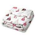 thumbnail image 3 of Horse Racing Jockey Silks Blush Pink Blanket Soft Throw Warm Lightweight Plush Blanket for Couch Bed Sofa, 3 of 5