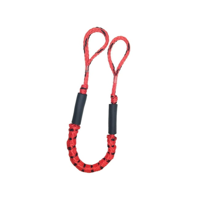 Corde Élastique pour Bateau, Fournitures pour Bateau de Pêche, Corde d'Amarrage Extensible, jusqu'à 5,5 Pieds, Points Rouges et Noirs