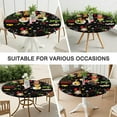 thumbnail image 7 of Round Elastic Tablecloth,Reusable Washable Table Cover,Table Cloth Fits 36"-44" Round Tables for Dinner Outdoor Picnic Flowers, 7 of 7