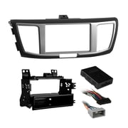 Metra ISO Double-DIN Installation Multi Kit for 2013 through 2017 Honda Accord Vehicles, 95-7804, Black/Silver